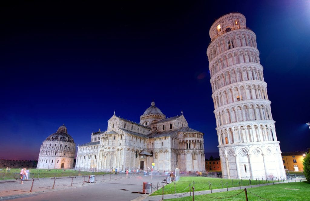 Quais são as trinta cidades mais visitadas da Itália?
