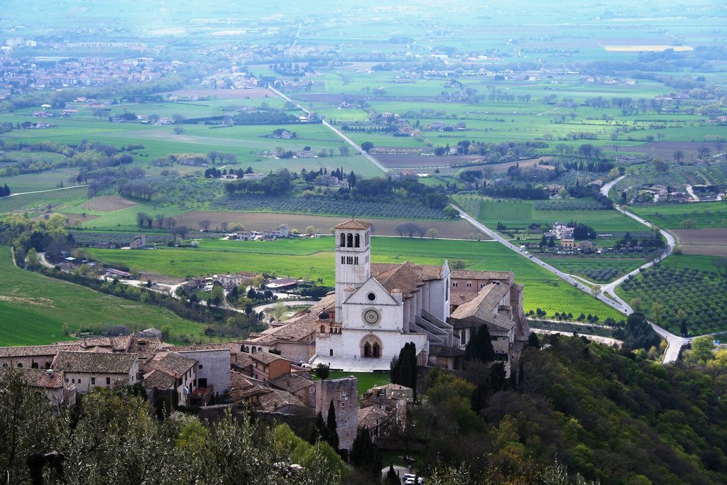 Quais são as dez cidades mais visitadas na Itália Central?