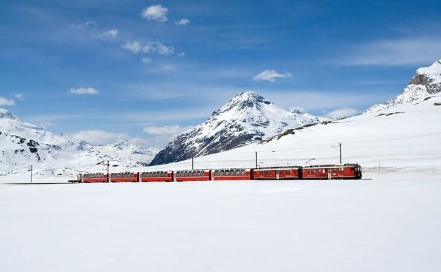 Passear com o trem Bernina Express na Itália?