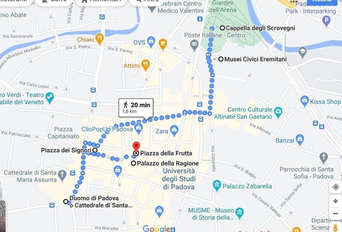 Conhecer a cidade de Pádua?