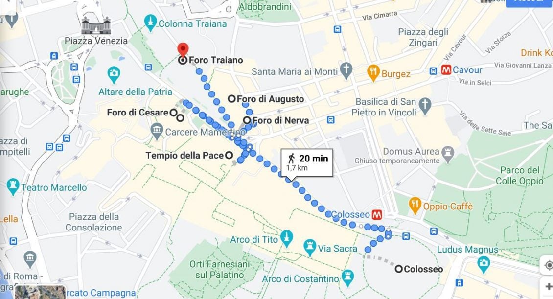 Vamos conhecer os Fóruns Imperiais em Roma?