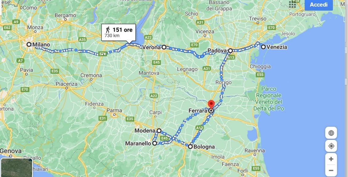 O que ver na Itália em vinte dias com trem?
