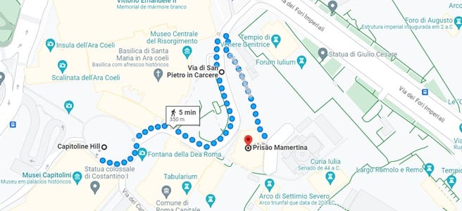 Vamos visitar a Prisão Mamertina em Roma?