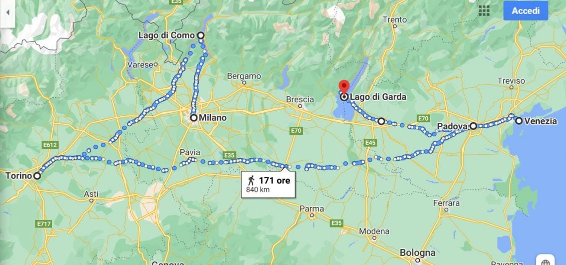 Itinerário de 20 dias no norte da Itália?