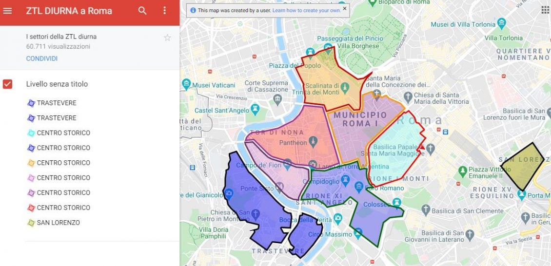 Onde estacionar em Roma?