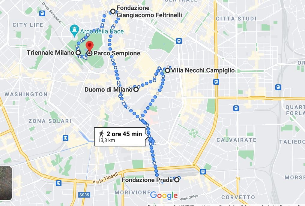 Itinerário em Milão para Arquitetos e Designer