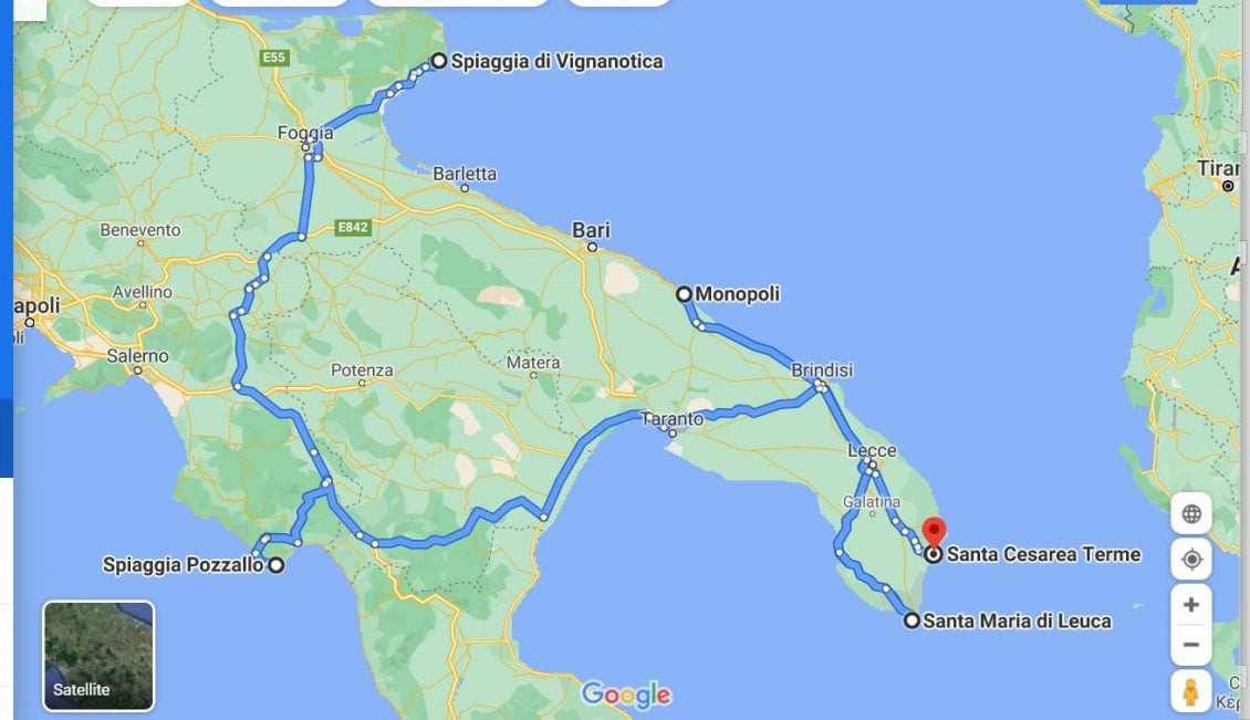 As 10 melhores praias da Puglia?