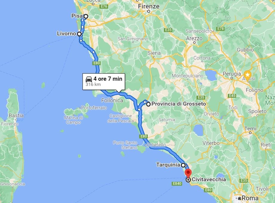 Itinerário de moto pela Toscana