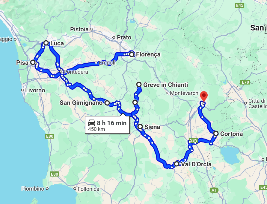 Uma semana na Toscana