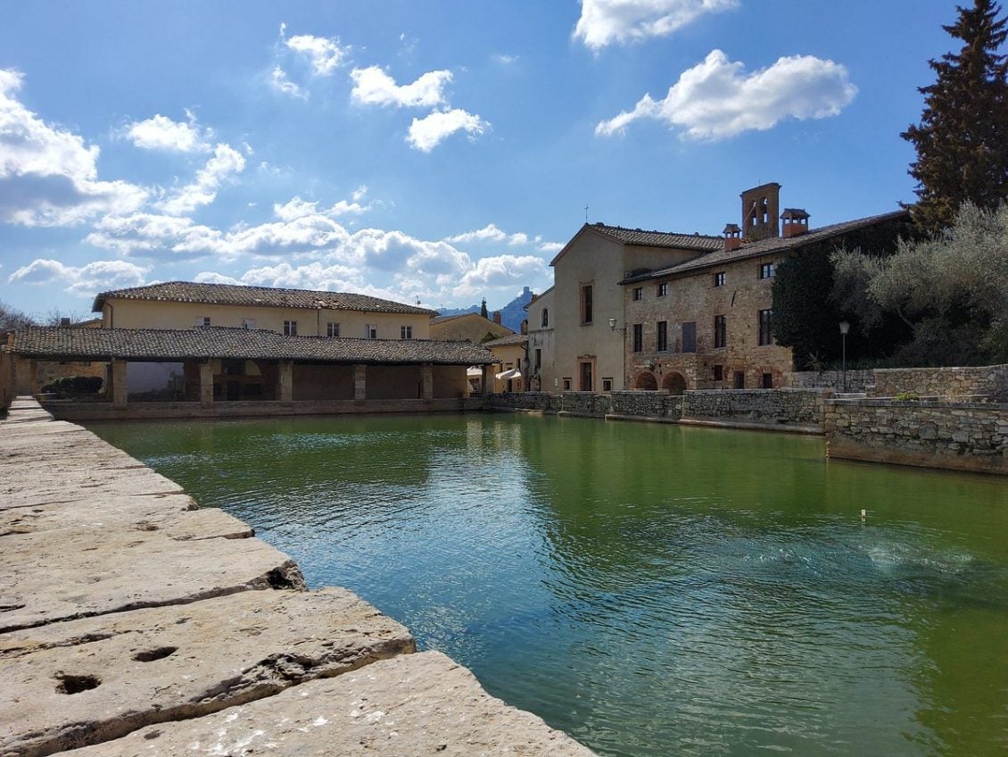 Águas termais na Toscana: Bagno Vignoni