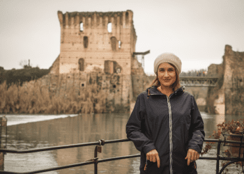 Ana em Trieste, na Itália.